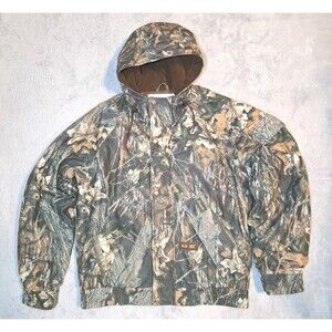 Gamehide Hunting Jacket Mens Medium Mossy Oak Break-Up Full Zip Hunter Hide